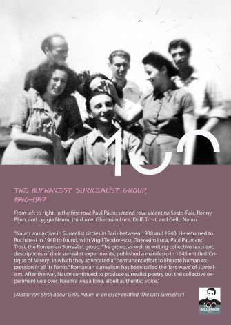 Seară de lectură – Centenar Gellu Naum