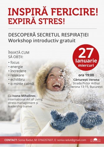 Inspira fericire! Expiră stres