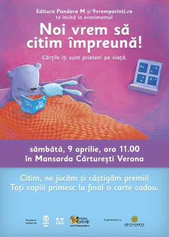 Noi vrem să citim împreună! O întâlnire cu poveștile Pandora M