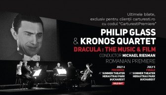 PHILIP GLASS & KRONOS QUARTET – DRACULA : MUZICA ȘI FILMUL, în premieră în România