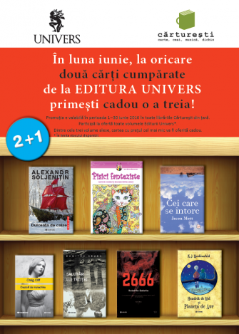 Pregătim lecturile de vară cu o promoție 2+1 la Editura Univers