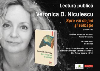 Lectură la Bucureşti din romanul Spre văi de jad şi sălbăţie de Veronica D. Niculescu