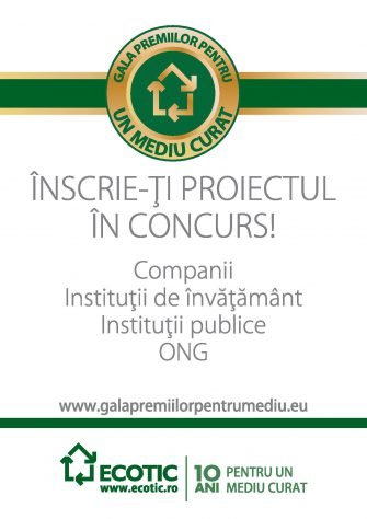 Gala Premiilor Pentru Un Mediu Curat da startul inscrierilor pentru cea de-a VIII-a editie a concursului national de initiative de mediu