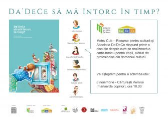 Da’DeCe să mă întorc în timp: lansare în Cărturești pe 8 noiembrie