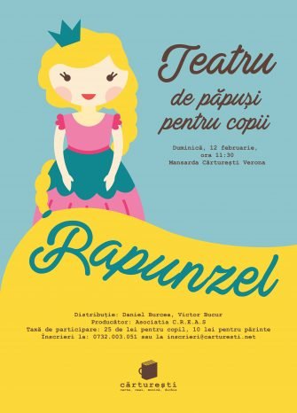 Rapunzel se joacă în mansarda Cărturești Verona