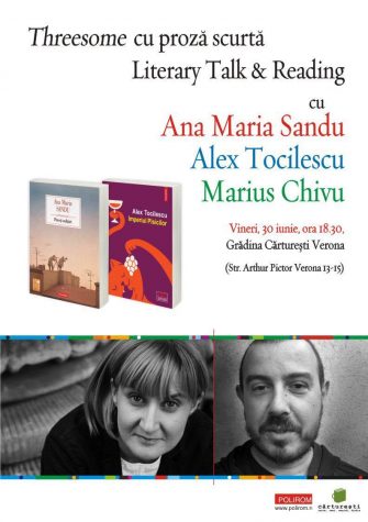 Threesome cu proză scurtă la Cărturești Verona