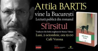 Attila Bartis citește din romanul „Sfîrșitul”  la Café Verona