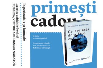 Buletinul de Cărturești îți aduce o carte cadou la cumpărăturile Publica/Victoria Books/Narator