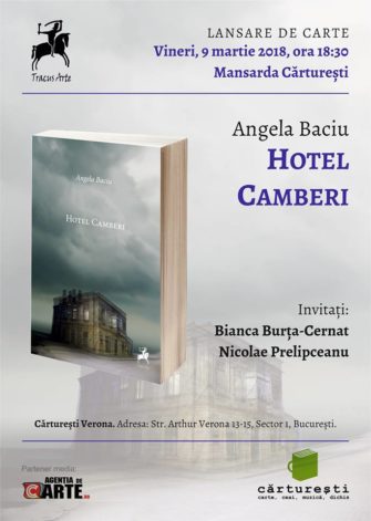 Angela Baciu lansează „Hotel Camberi” la Cărturești