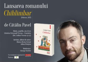 Lansare de carte:„Chihlimbar”, de Cătălin Pavel