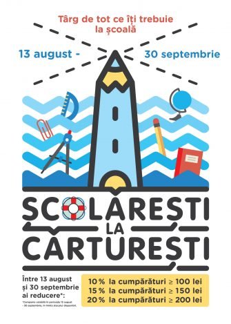 Școlărești la Cărturești: târg de tot ce îți trebuie la școală