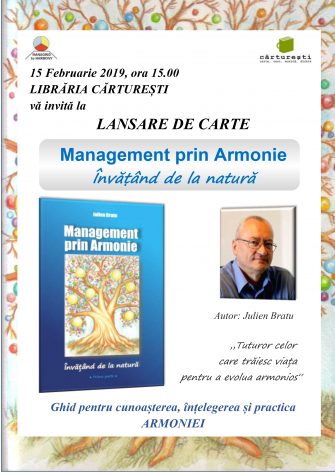 Lansare Carte  ”Management prin Armonie”  -Învățând de la natură –