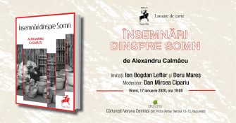 Lansare: „Însemnări dinspre somn”, de Alexandru Calmâcu