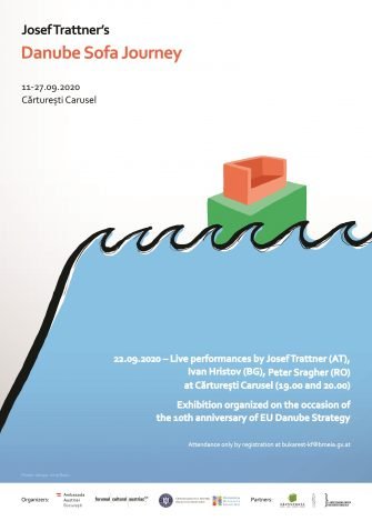 Josef Trattner’s Danube Sofa Journey. Expoziţie multimedia şi performance@Cărtureşti Carusel