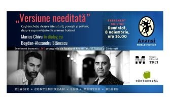 Versiune Needitată: scriitorii Marius Chivu și Bogdan-Alexandru Stănescu, dialog față în față despre literatură
