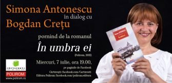 Simona Antonescu în dialog cu Bogdan Crețu pornind de la romanul „În umbra ei”