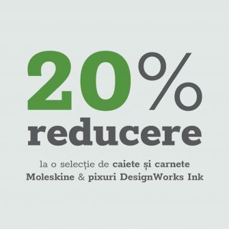 SELECȚIE CAIETE ȘI CARNETE MOLESKINE & PIXURI DESIGNWORKS INK | 20% REDUCERE