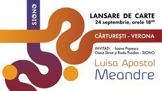 Lansare de carte Luisa Apostol – „Meandre”