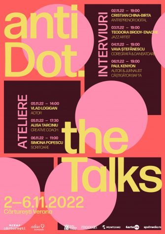 Conversații și ateliere cu creativi la antiDot. the talks