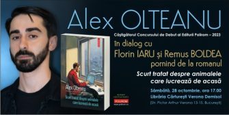Întâlnire cu Alex Olteanu, câştigătorul Concursului de Debut al Editurii Polirom – 2023, la Cărturești Verona