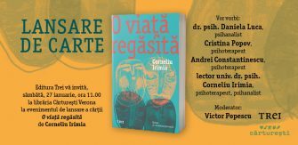 Lansare de carte și sesiune de autografe: O viață regăsită, de Corneliu Irimia