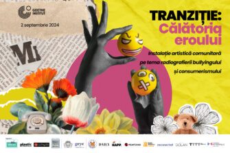 Instalația artistică participativă și comunitară, parte din proiectul TRANZIȚIE: Călătoria Eroului,  pe 2 septembrie la Institutul Goethe din București