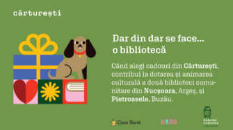 Dar din dar se face… o bibliotecă! Prin programul Cărturești #BuzunarCultural și tu poți ajuta la revitalizarea unor spații comunitare din țară
