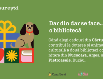 Dar din dar se face… o bibliotecă! Prin programul Cărturești #BuzunarCultural și tu poți ajuta la revitalizarea unor spații comunitare din țară