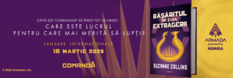 Editura Nemira a lansat în imprintul Armada cel mai nou roman din seria bestseller „Jocurile foamei”, semnată de autoarea Suzanne Collins