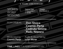 SWORDS  – Spoken Word Sessions marchează 3 ani de spectacole multimedia la Control Club printr-o ediție aniversară specială