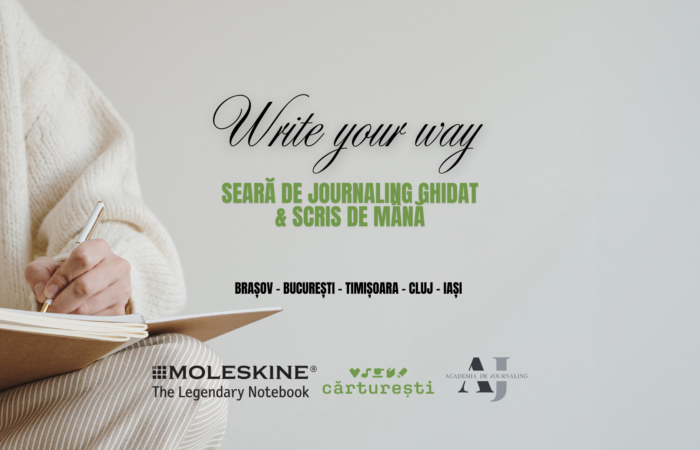 Write Your Way |  Vă invităm la o seară de journaling ghidat și scris de mână pentru claritate și planificare