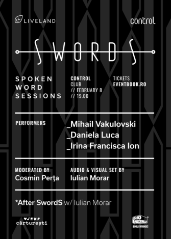 SWORDS – Spoken Word Sessions revine cu sezonul 4: primul episod, pe 8 februarie, la Control Club